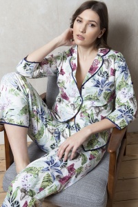 Bonn Lilly Fern 100% Cotton Poplin Pyjamas